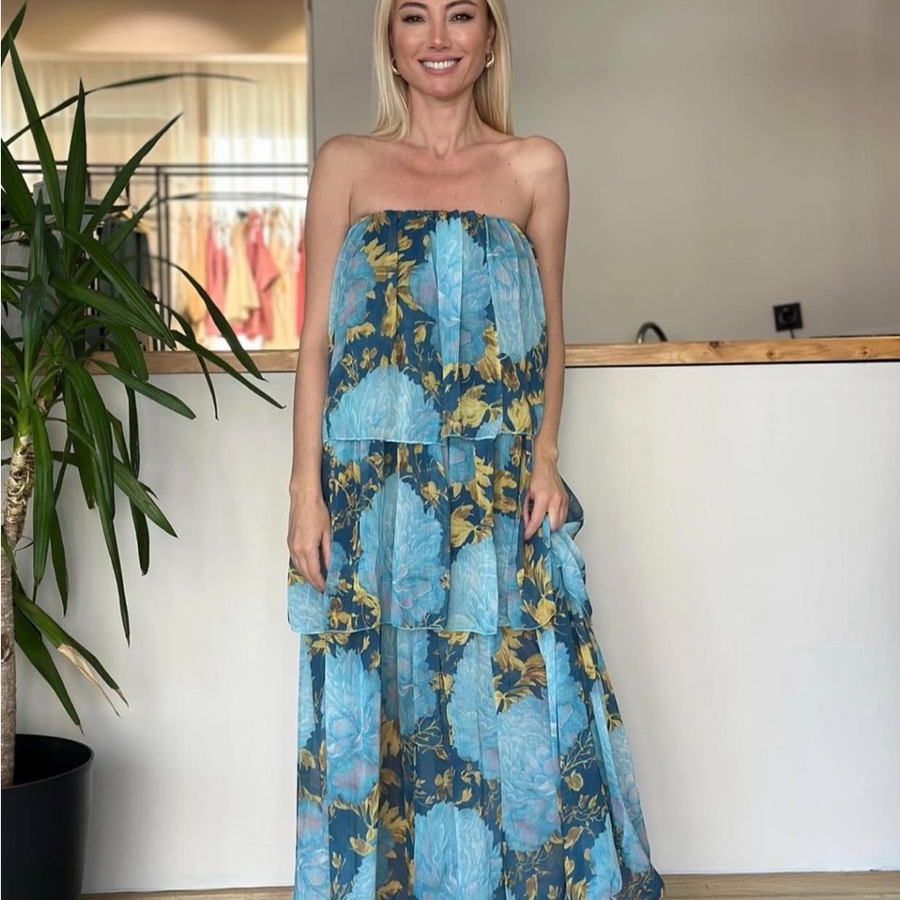 Zara strapless dress